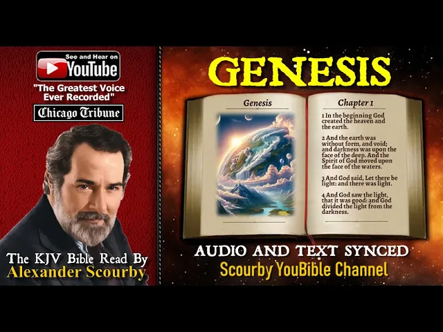 1 | Book of Genesis | Read by Alexander Scourby | The GREATEST VOICE Ever Recorded! cover