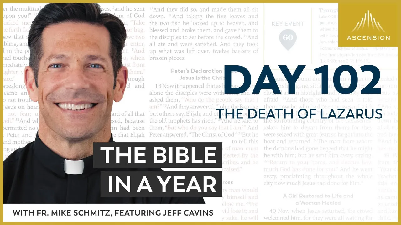 Day 102: The Death of Lazarus — The Bible in a Year (with Fr. Mike Schmitz) cover