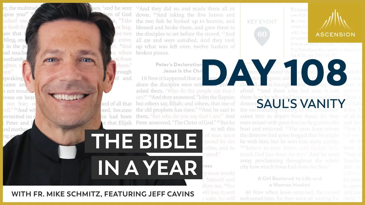 Day 108: Saul's Vanity  — The Bible in a Year (with Fr. Mike Schmitz) cover
