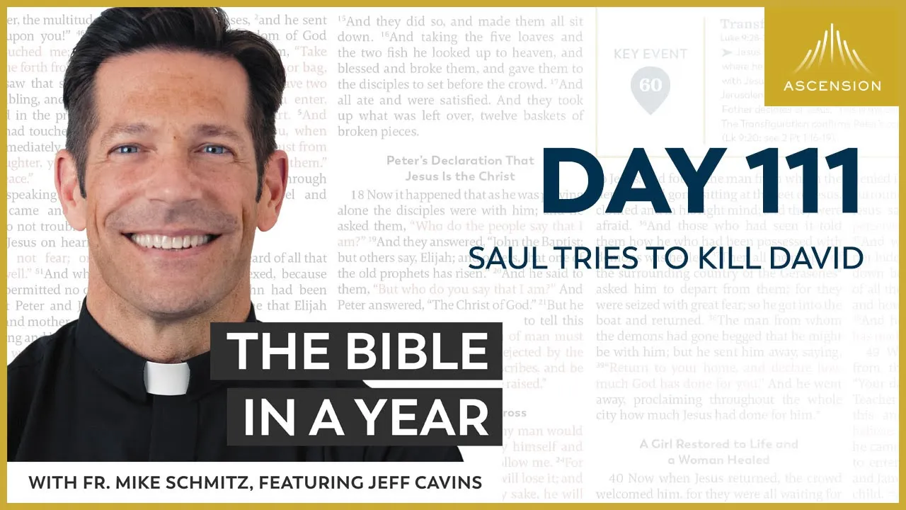 Day 111: Saul Tries to Kill David — The Bible in a Year (with Fr. Mike Schmitz) cover